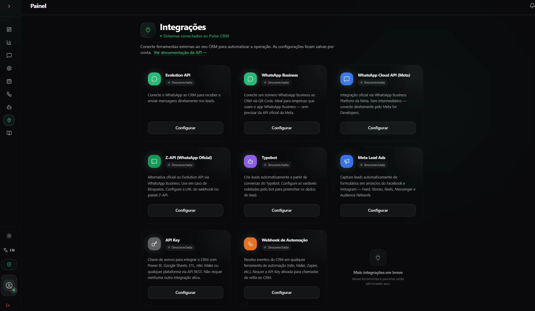 Integracoes de canais